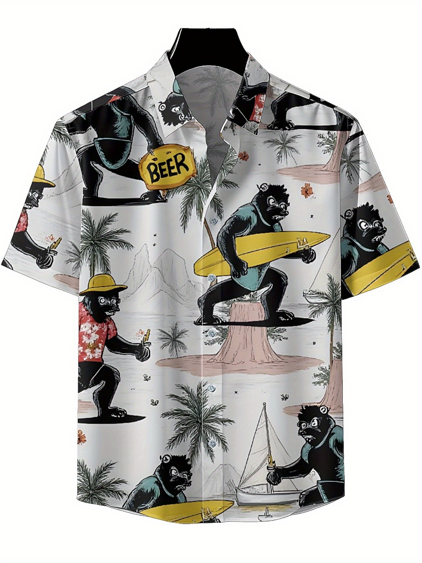 Men's Plus Size Hawaiian Shirt - Summer Clothing Patterns のレビューと価格