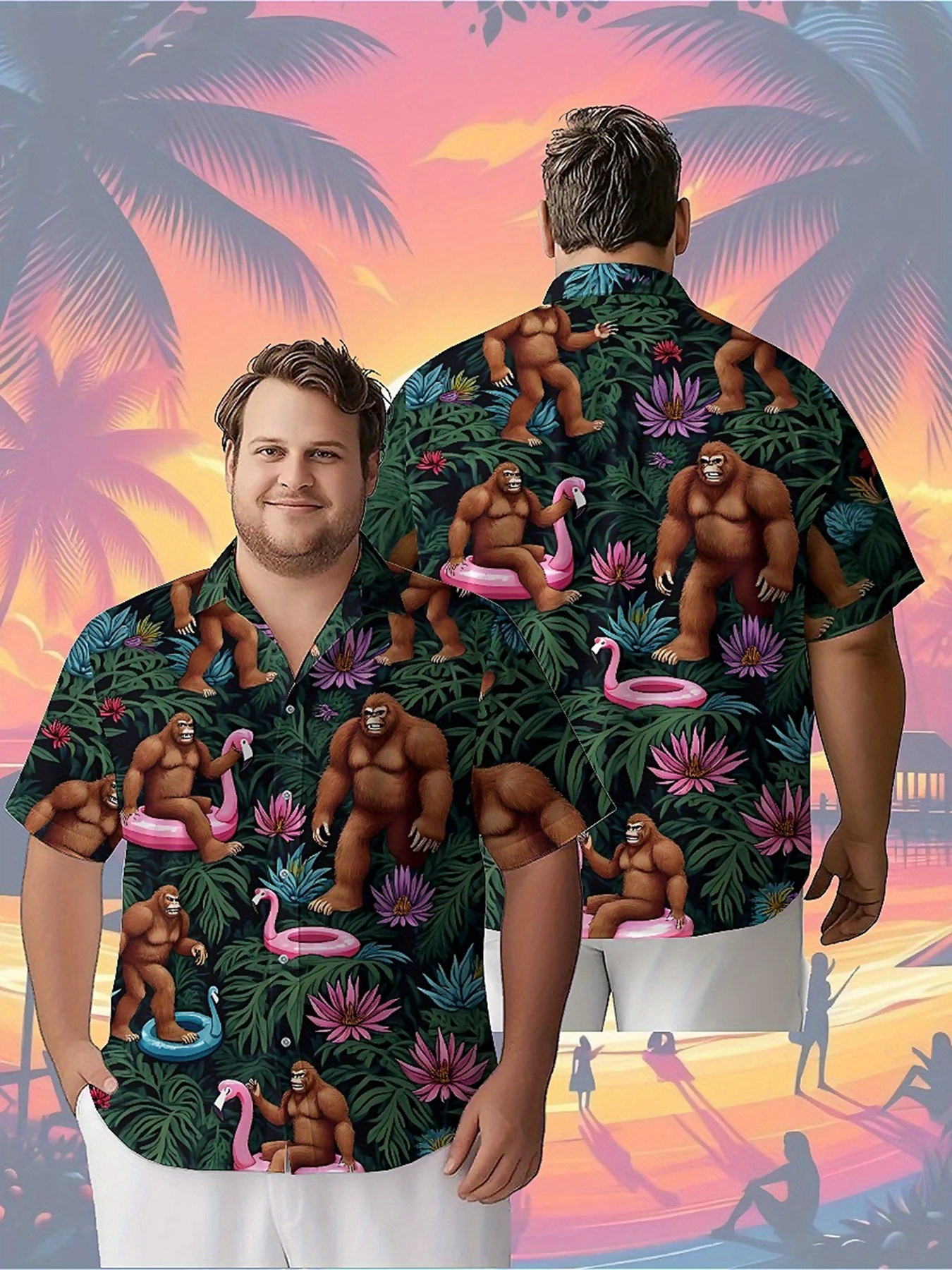 Men's Plus Size Hawaiian Shirt - Summer Clothing Patterns のレビューと価格