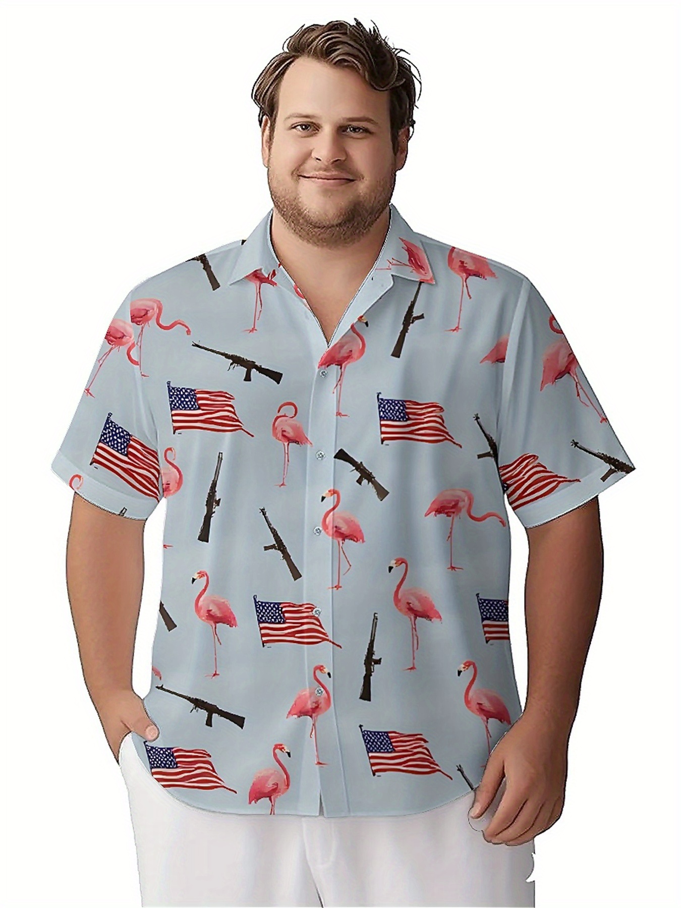 Men's Plus Size Hawaiian Shirt - Summer Clothing Patterns のレビューと価格