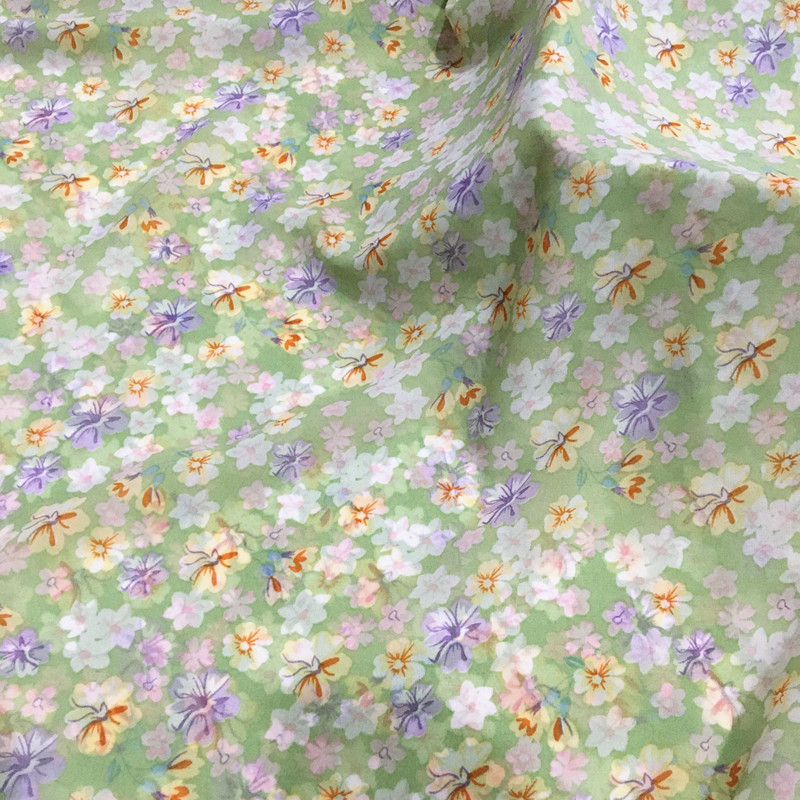 Flower Chiffon Fabric By The M - Soft Summer Yellow Clothing のレビューと価格