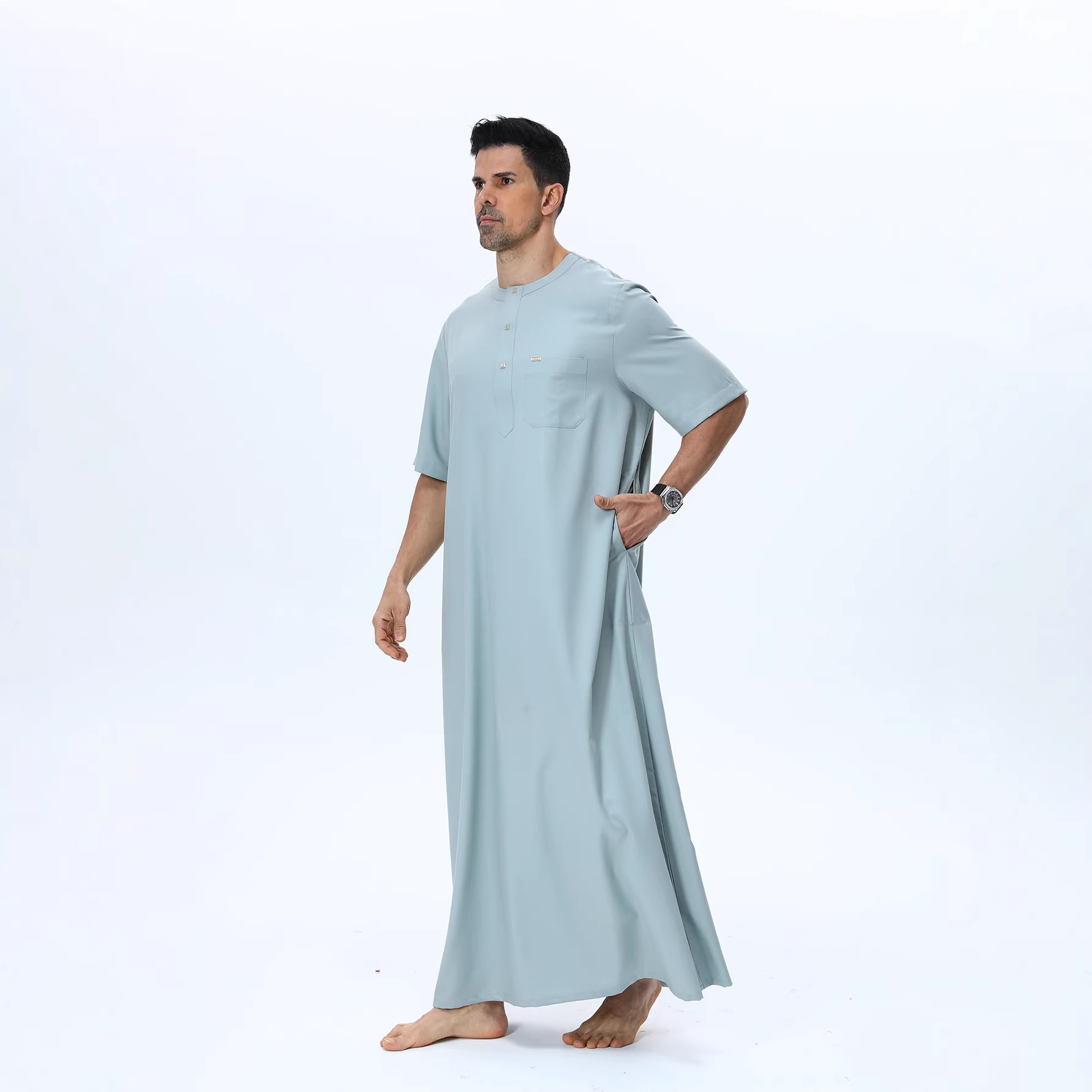 Muslim Men Abaya Kaftan Pakist - Summer Clothing Pakistan のレビューと価格