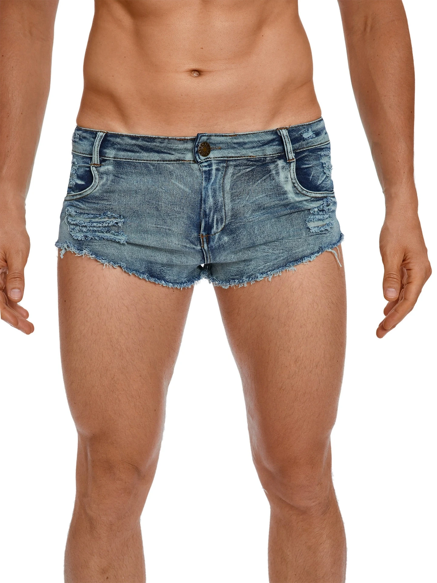 Men's Low Waist Jeans Shorts F - Vintage Summer Clothing Men のレビューと価格
