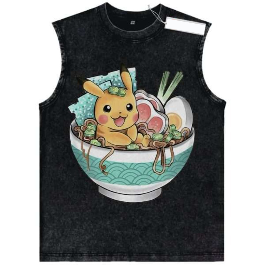 Vintage Washed Pokemon Tank To - Vintage Summer Clothing Men のレビューと価格