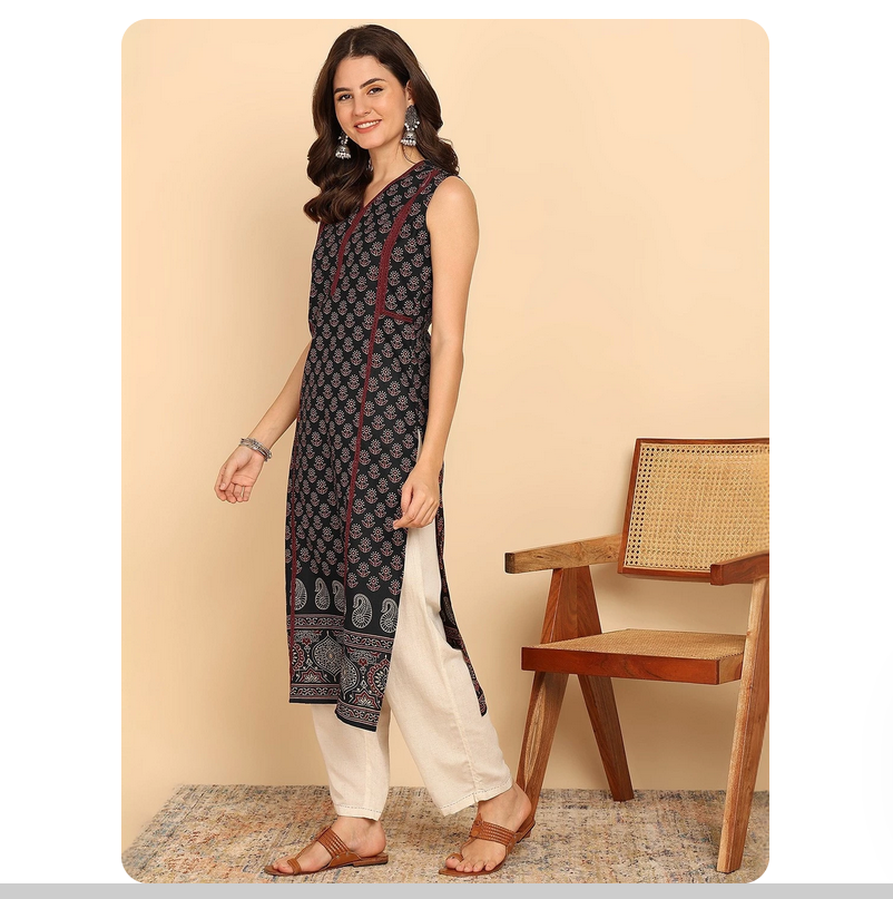 Indian ethnic style printed pu - Summer Clothing Pakistan のレビューと価格