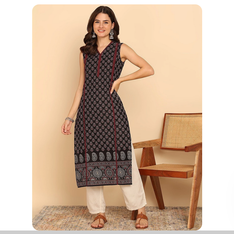 Indian ethnic style printed pu - Summer Clothing Pakistan のレビューと価格