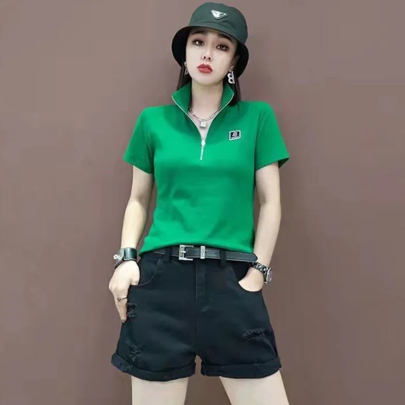 T-shirt Woman Short Sleeve Tee - Summer Green Clothing のレビューと価格