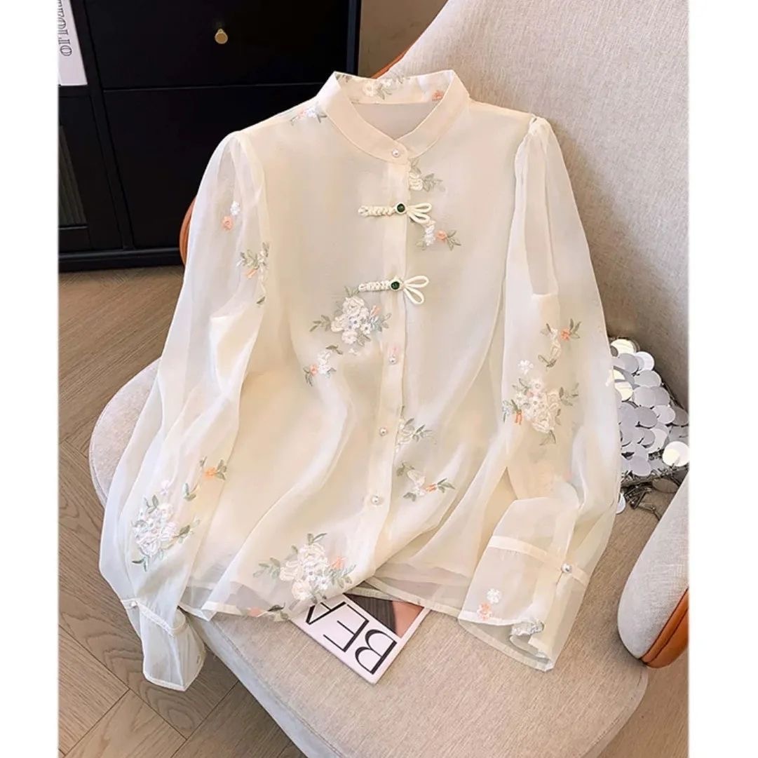 Long Sleeve Shirts Womens Chif - Summer Holiday Clothing Women のレビューと価格