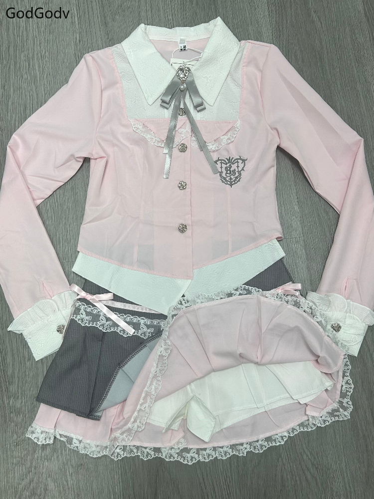 Spring Y2K Princess Outfits Wo - Summer Clothing Model のレビューと価格