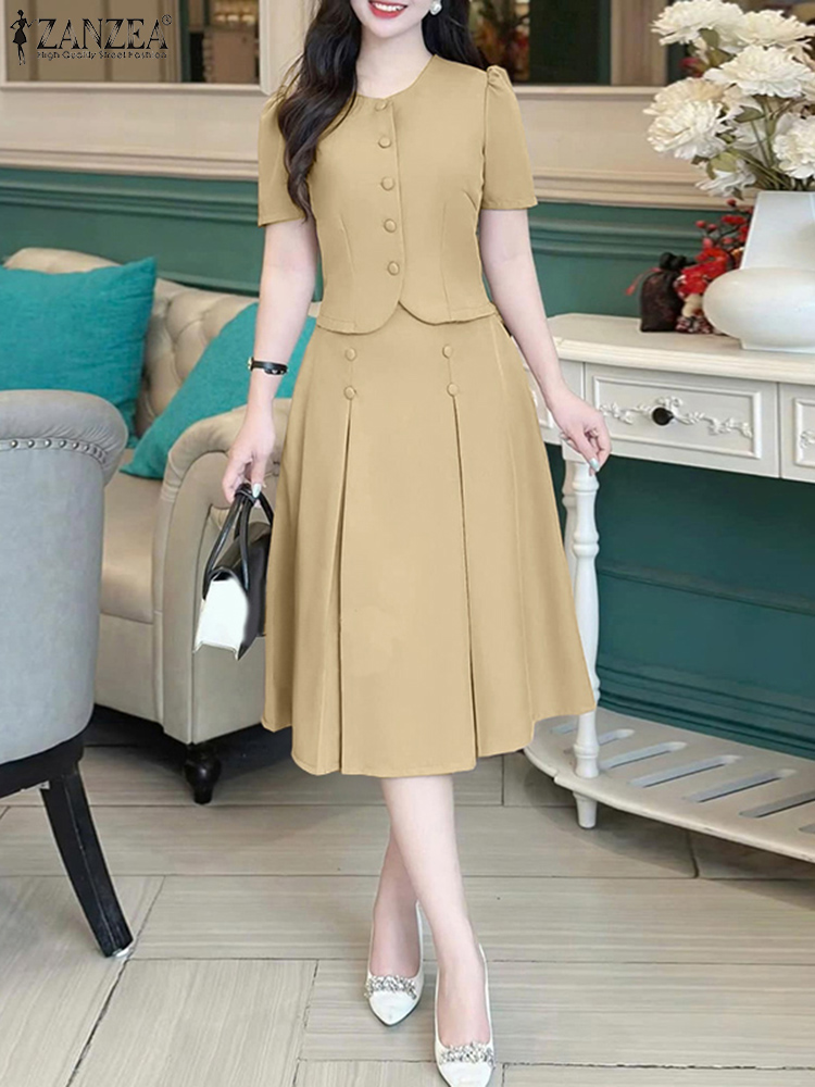 Pleated Skirts Sets Women Shor - Summer Japanese Clothing のレビューと価格