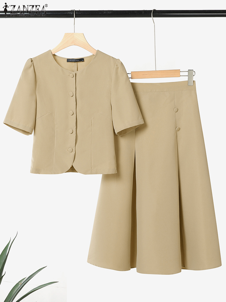 Pleated Skirts Sets Women Shor - Summer Japanese Clothing のレビューと価格