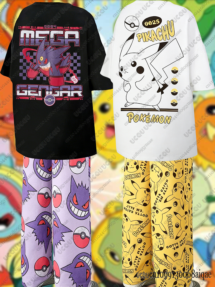 2026 Anime Pikachu&Gengar Summ - Summer Clothing Women のレビューと価格