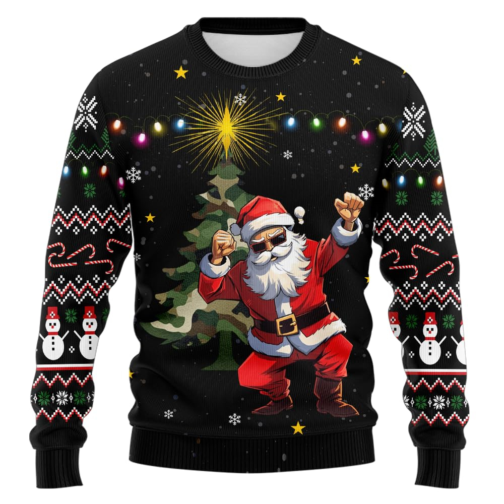 2026 Camo Santa Claus Graphic  - Summer Jumper Clothing のレビューと価格