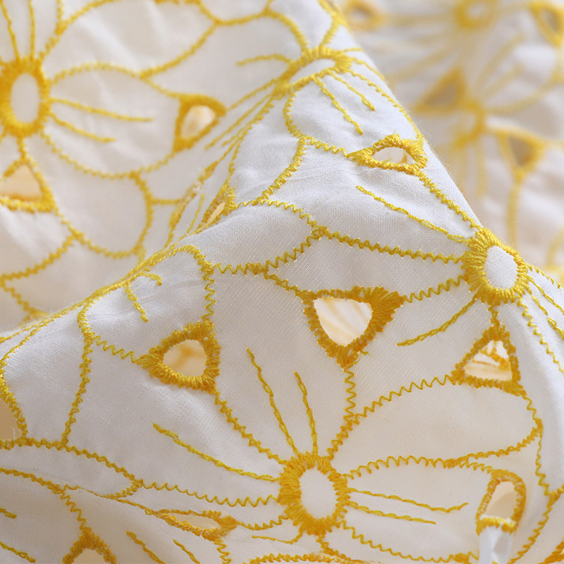 High quality cotton tecido Yel - Soft Summer Yellow Clothing のレビューと価格
